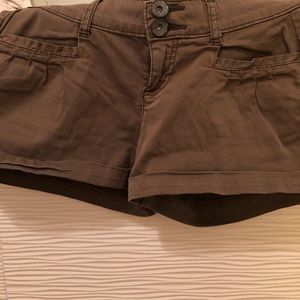 DKNY olive green shorts